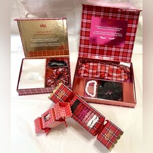Slip Silk Holiday Sets Bundle—Rosemary Gift+Hazel Beauty Sleepover+13 Scrunchies